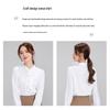 Women's Elegant Wrinkle-Free Long-Sleeve White Shirt