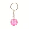 Disco Ball Keychain, Mirror Disco Ball Keychain Small Size Pink Purple Blue, K-Pop Theme Decor 70s 80s Singer Birthday Gift Karaoke Party Supplies
