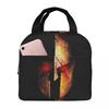Sparta Warrior Spartan Skull Insulated Lunch Bag for Kids School Cooler Thermal Food Box Tote Leakproof Lunch Boxes Container