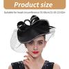 Vintage Exaggerated Hair Accessory Unique Black Headpieces Party Headwear For Fashionable Women Polyester Hairpieces
