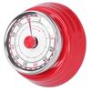 Mechanical Kitchen Timer Cooking Studying Clock Round Reminder Student Time ManagerRed