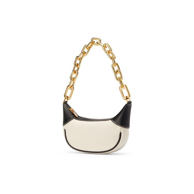 Charles & Keith Small CK Shiny Chunky Chain Versatile PU Handbag Women handbags Multi Pumpkin Cream CK2-20270927