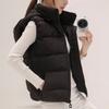 Women's Short Padded Jacket 2026 Autumn Winter New Style Quilted Vest Warm Slimming Detachable Cap Polyester Fiber Zipper