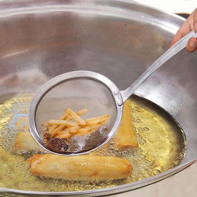 Cucchiaio da colino in acciaio inossidabile di alta qualità, strumento essenziale per pentole calde, mestolo in rete, filtro per ristorante