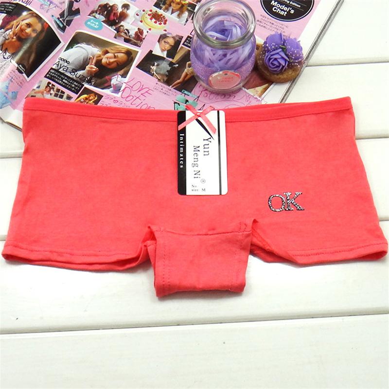 Unterwäsche Frauen Baumwolle Höschen Mädchen Boxer Shorts Boyshorts Unterhosen Damen Dessous Dessous 6 Teile/los