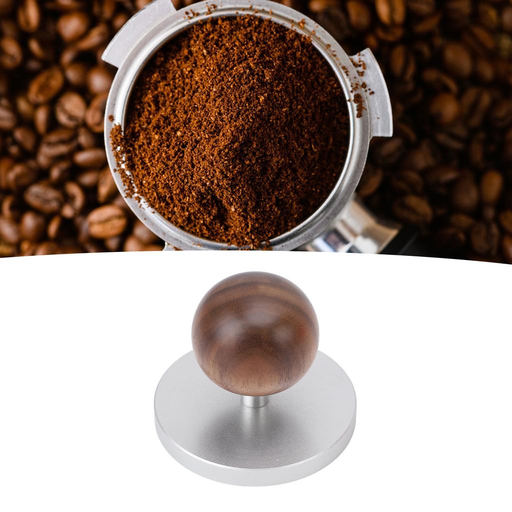 Coffee Tamper Wooden Handle Professional Uniform Pressing Small Coffee Tamping Tool for Home Cafe