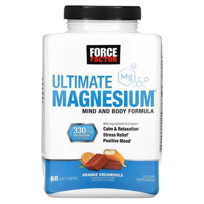 Ultimate Magnesium, Arancia Creamsicle, 330mg, 60 Masticabili Morbidi (165mg per masticabile)