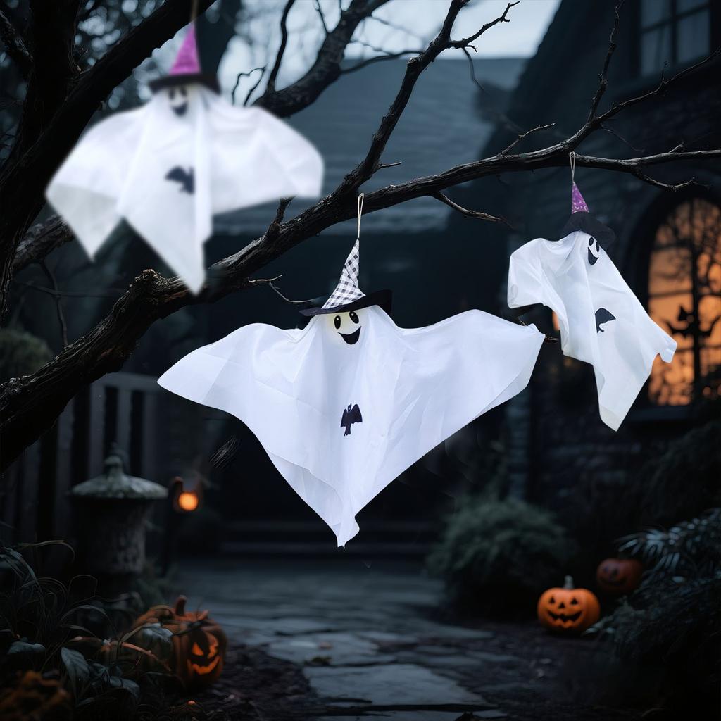 HalloweenGhost Pendants, CuteWhite Ghosts And FloatingGhosts Decorative Items For TheGhost Festival