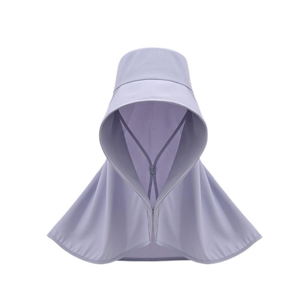 Wind Proof Large Brim Sun Hat Solid Color Sun Protection Cap Simple Wide Brim Sunhat  Fishing