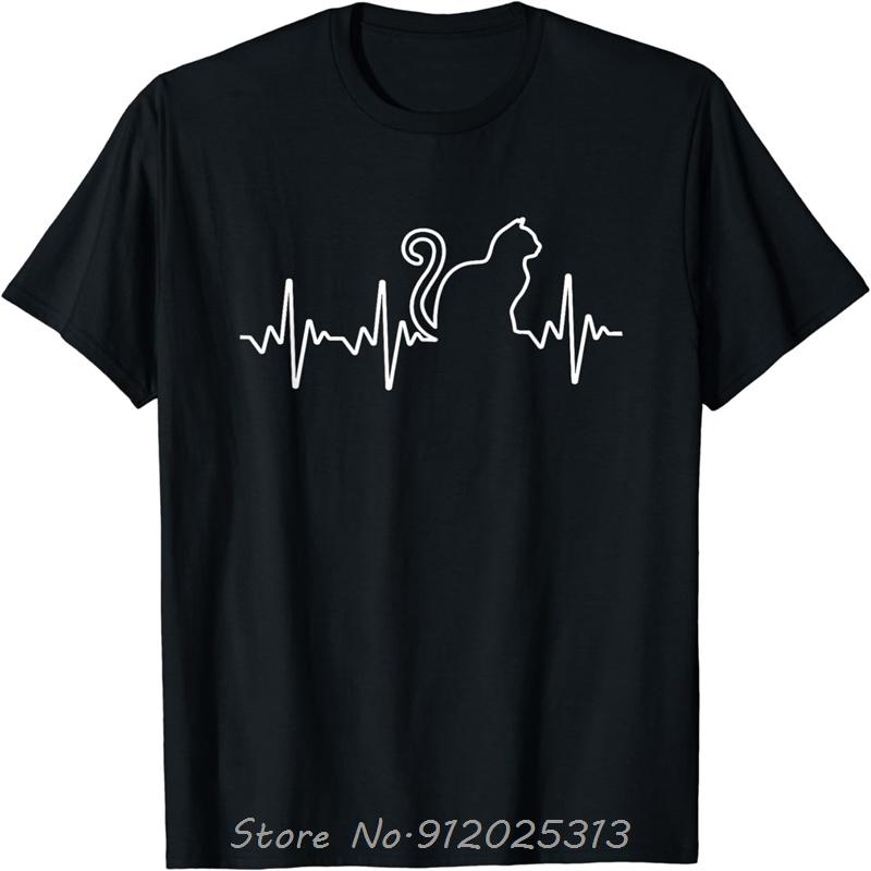 Ecg Cat Lover Tee Perfect For Animal Lovers Graphic T Shirts Unisex Oneck Tshirt Tops Streetwear Ropa Hombre Fitness Tshirt