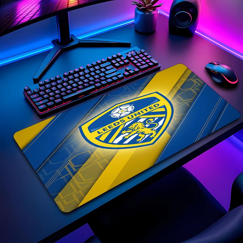 Leeds United Fußballmuster Mauspads Nicht?Rutschfestes Gummi-Basis Gaming-Mauspad Für Schreibtisch Büro Zuhause