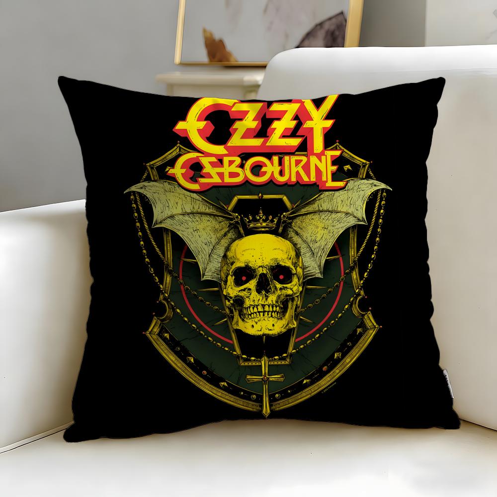 classic singer Ozzy Osbourne Cushion Cover Soft  EasyWash Pillow Case  Versatile for Couch Bed Travel and Office