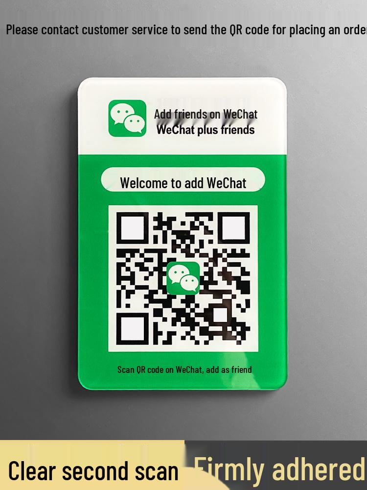 Custom QR Code Payment Display Stand for WeChat and Alipay