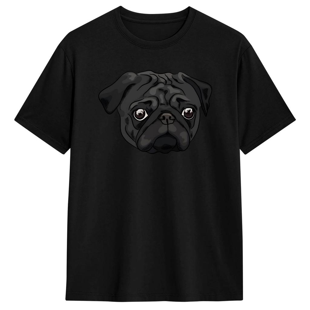 Funny Border Collie Face Portrait Pure Cotton T Shirt For Couple Beach Y2K TShirts ONeck Harajuku Tees Oversized Clothes