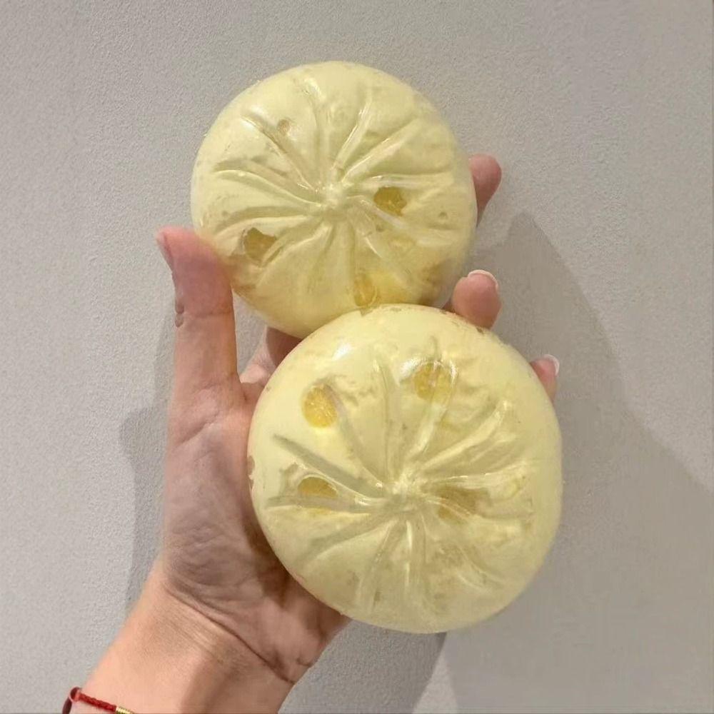 Cute Soft Squishy Big Bun Colorful Sensory Fidget Ball Creative Dumpling Squeeze Toy Birthday Gift