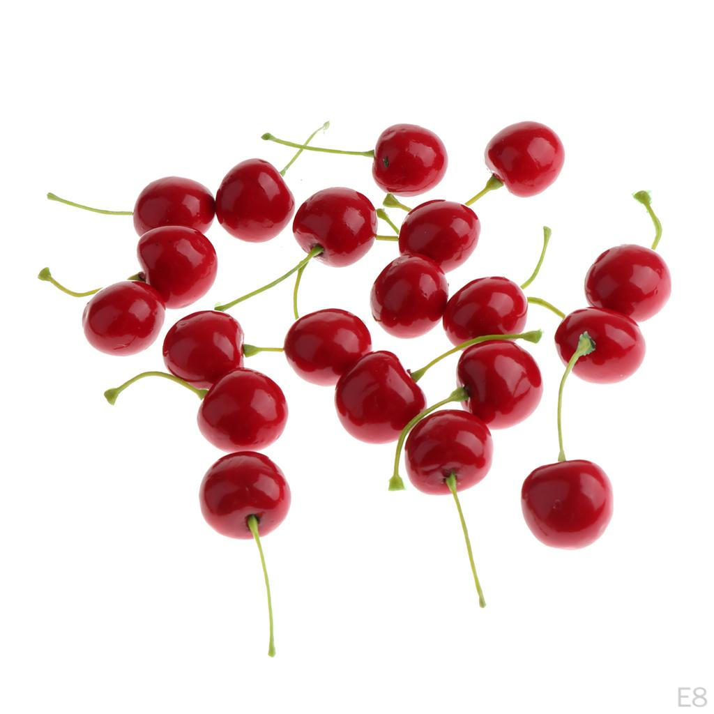 Cerejas Vermelhas Frutas Pedaços