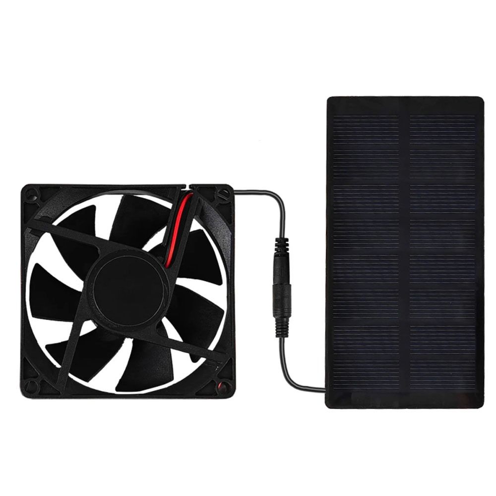 3000 RPM Solar Powered Fan IP65 Waterproof Solar Panel Fan Solar Fan Kit  Greenhouse Cooling