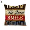 Vintage Motivate Word Print Throw Pillow Case Cushion Cover Home Sofa Decor