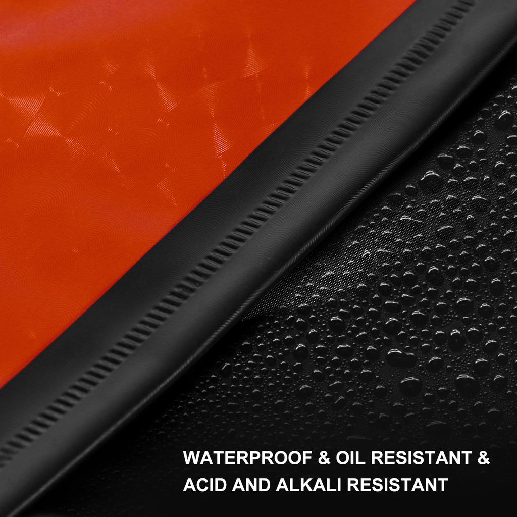 Schürze wasserdichte Schürzen Küche zum Geschirrspülen Gummi Vinyl Arbeit Kochen Hals Lätzchen Unisex Industrialchemical Chef Männer