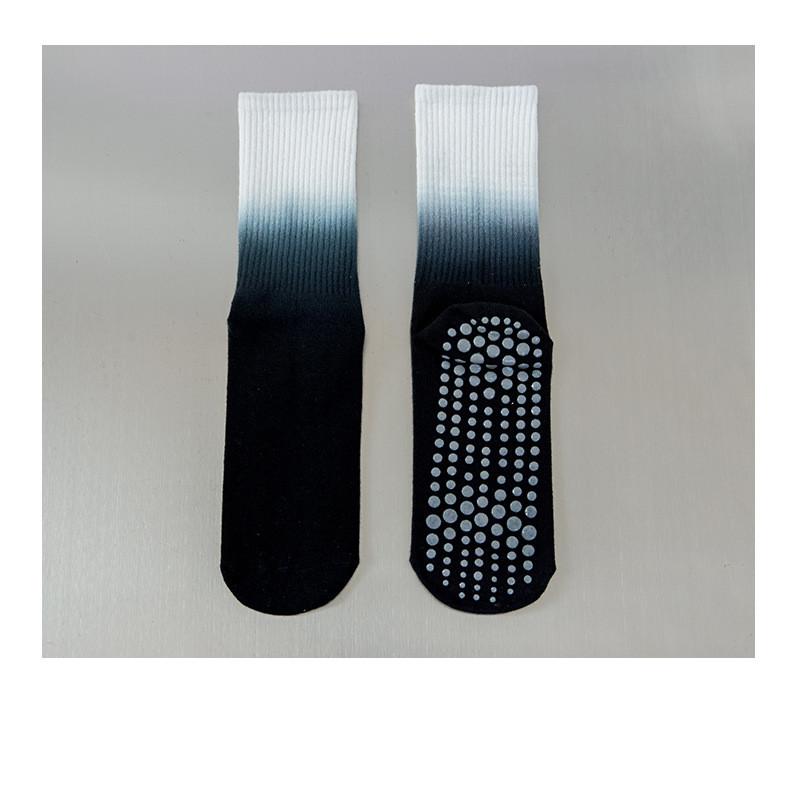 Autumn/winter Gradient Yoga Socks Women Anti Slip Professional Pilates Socks Cotton Breathable Indoor Dance Fitness Sports Socks
