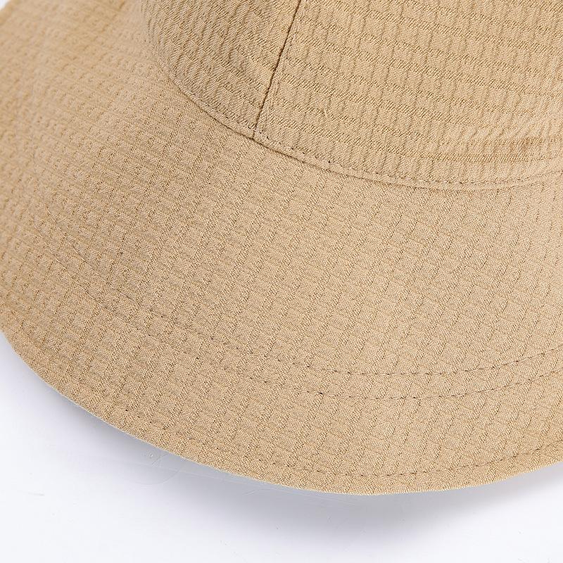 Women's Wide Brim Sun Hat, Hiking Solid Color Hat, Adjustable Drawstring Outdoor Beach Sunshade Hat, Foldable Ponytail Cap