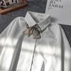 Plush Women's Shirt Preppy Style White Ladies Blouse Korean Version Loose Long Sleeved Spring and Autumn Tops