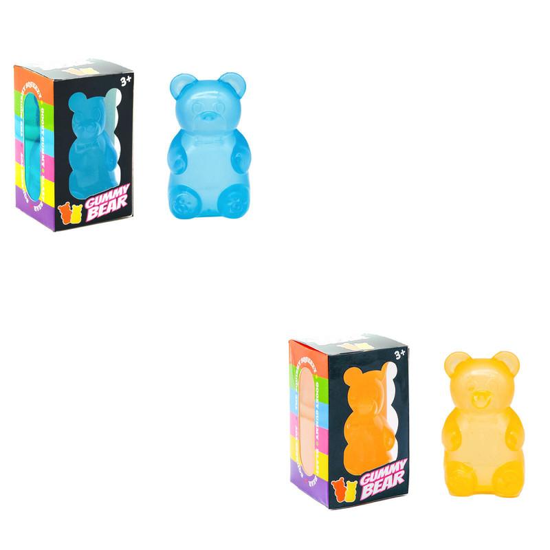 Squishy Cute Bear Maltose Squeeze Toy NeeDoh Stress Relief Fidget Colorful Sensory Toys Boxed Soft Slow-Rebound Squishies for Adults Gifts