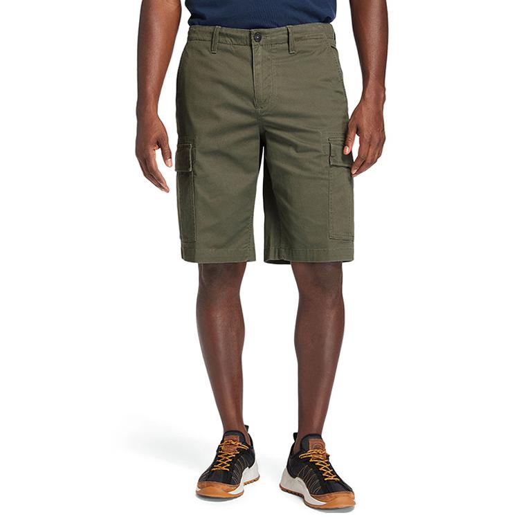 Timberland Cargo Shorts Men's Army Green Moderate A25E4-A58