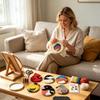 Soft Bird Coasters Punch Needle Kit Handmade Bird Coaster Kit Embroidery Coaster Kit  for Beginners
