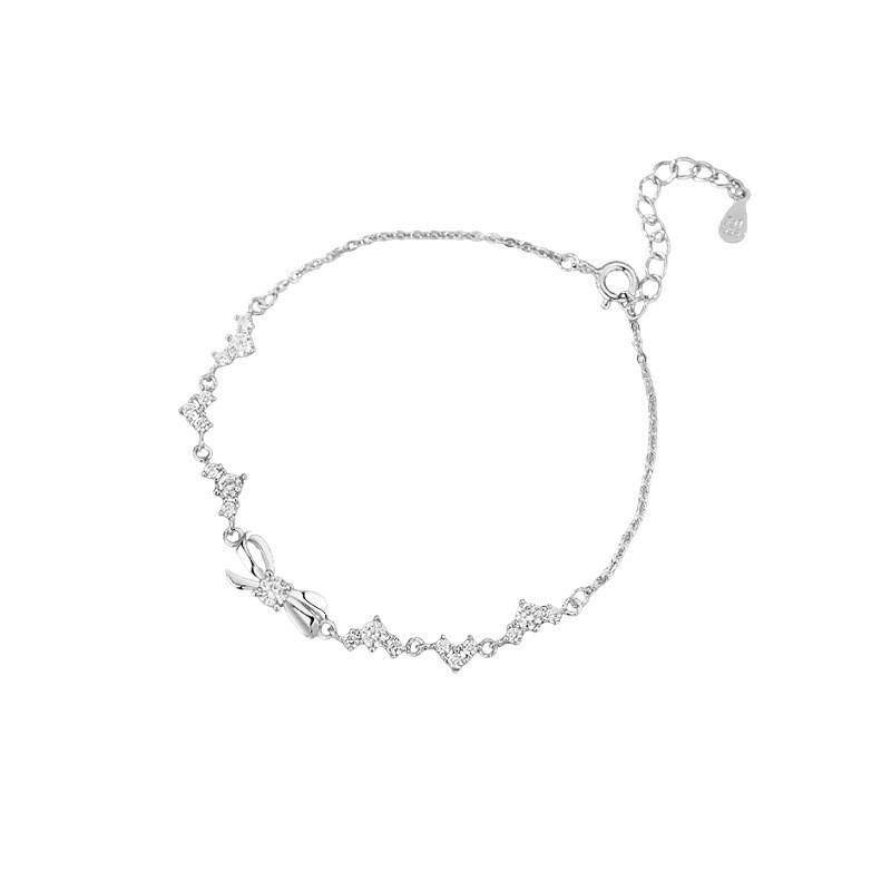 Fine Butterfly Knot Bracelet Women Elegant Delicate Handcrafted Jewelry Minimalist Chic Accessory Daily Wear Ankle Bracelet