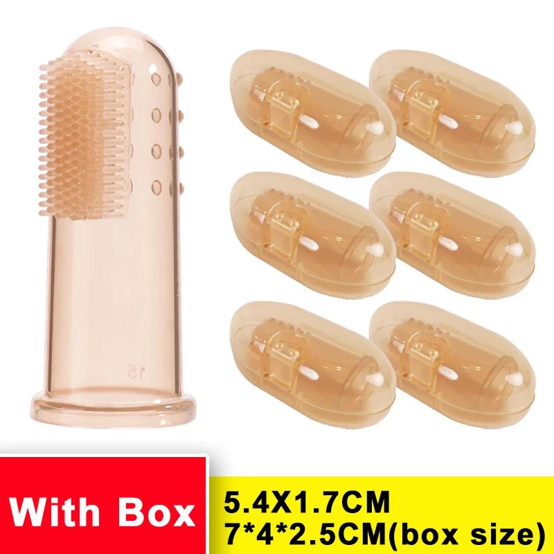20-1PCS Silicone Pet Finger Toothbrush Cat Dog Silica Gel Tooth Brush Bad Breath Tartar Teeth Care Tools Pets Care Accessories