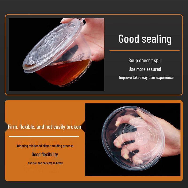 Uotuo Disposable Plastic Food Bowls