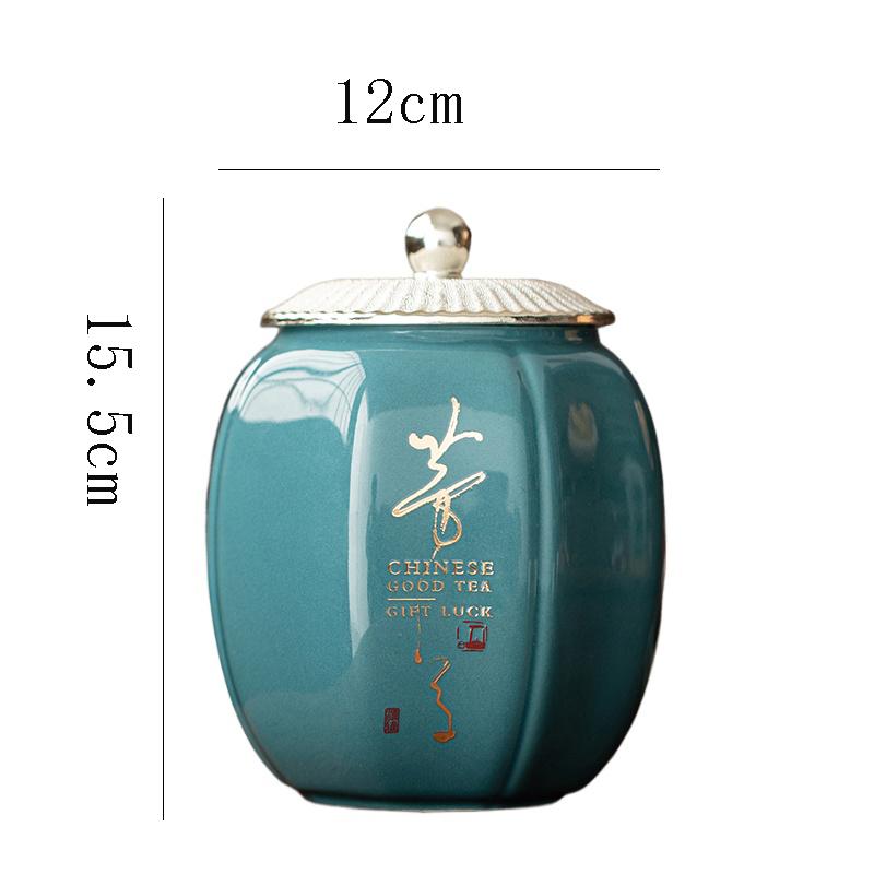 Creative Ceramic Candy Box Delicate Tea Sealed Jar Household Multifunctional Nut Coffee Bean Storage Jar Kitchen Container Gift