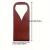 1pc Wine Packaging Bags Gift Bags Vintage PU Leather Tote Wine Bags Drinking Accessories Tote Gift Bags For Friends