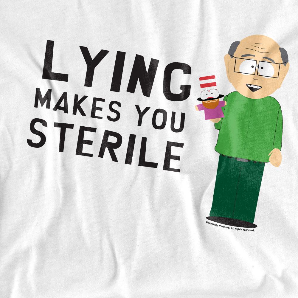 South Park Unisex Adult Lying Makes You Sterile T-Shirt