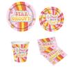 Hippie Girl Themed Party Cutlery Paper Plates Tissue Birthday Supplies Hippie Disposable Birthday Party Set