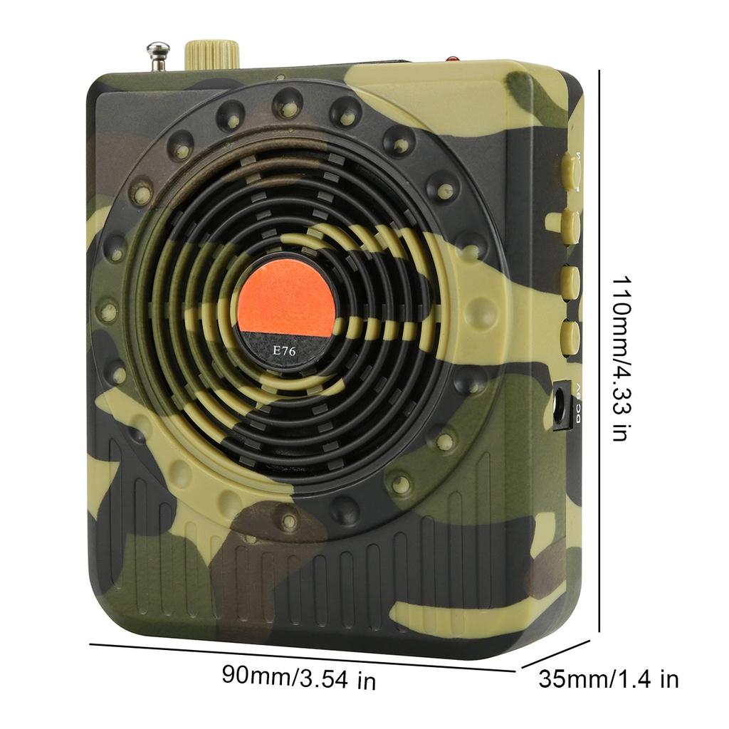 E67 Hunting Decoy Calls Electronic Bird Caller Camouflage Outdoor 35W 100-240V Electric Hunting Decoy Speaker MP3 Speaker Remote Controller Kit