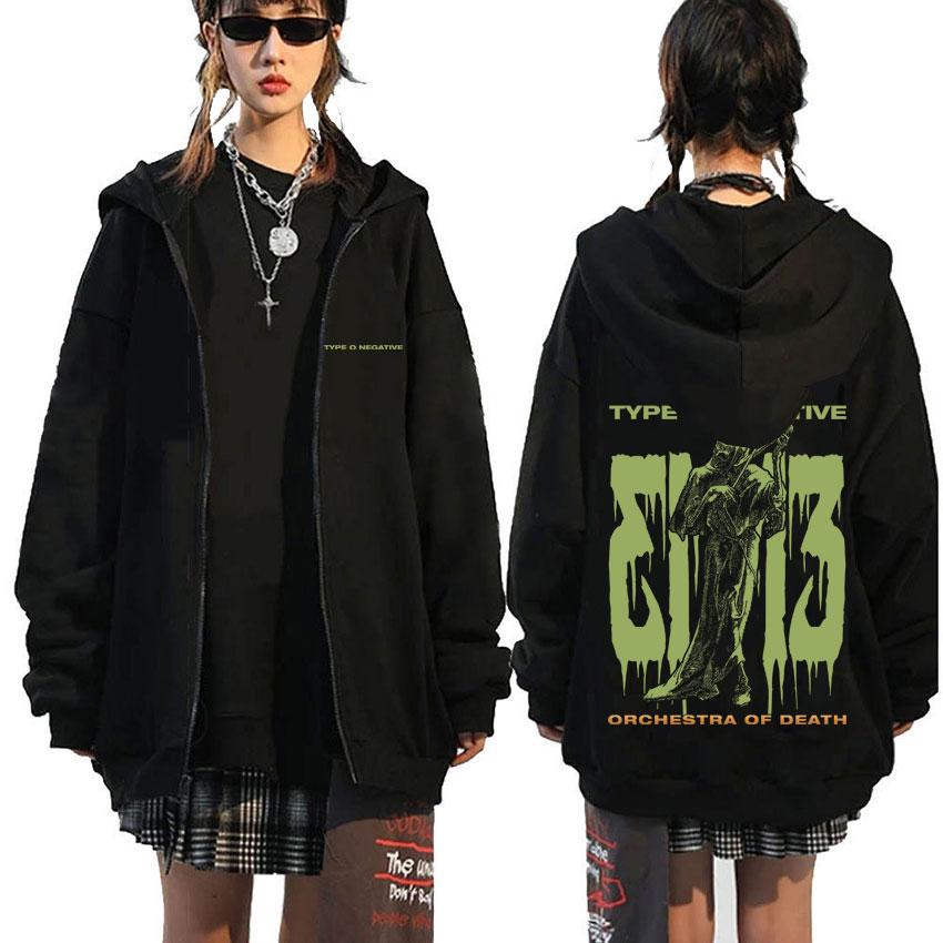 Rock Band Type O Negative Suspended in Dusk Essential Zipper Hoodie Men Women Casual Vintage Zip Up Jacket Male Oversize Hoodies