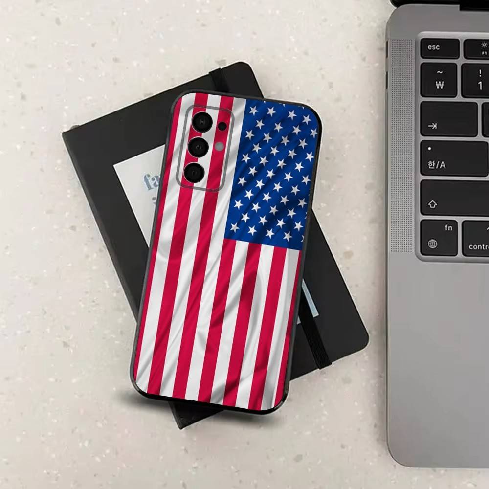 Americans Flag Great Phone Case For Samsung Galaxy A73,31,32,72,41,J7,8,9,53,52,71,22,Note Soft Black Silicone Cover