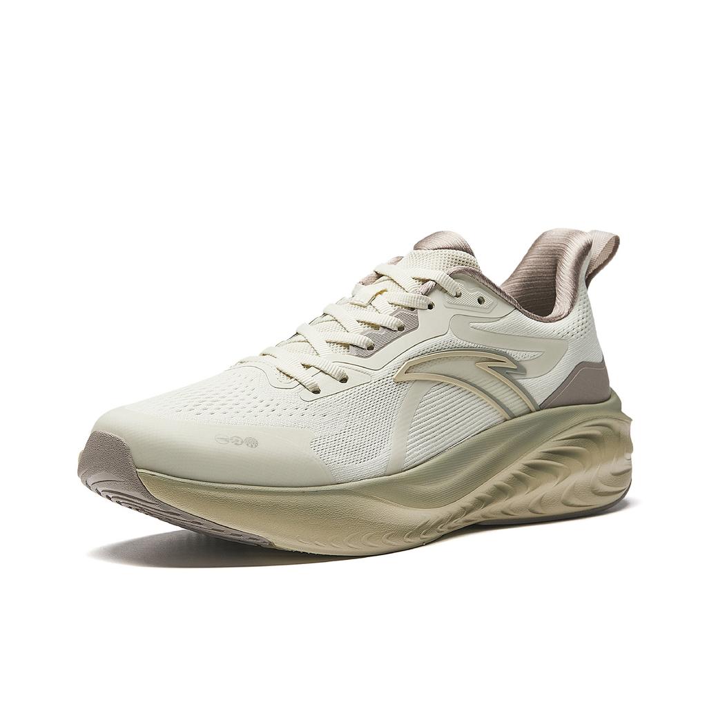 Anta Leicht Strapazierfähig Rutschfestes Gewebe Low-Top Laufschuhe Herren Sneaker Grobhanf-Grau Kiefernrauch-Grau 912545537-2