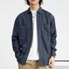 Spring and Autumn New Men's Retro Loose Denim Long Sleeve Shirt