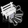 50 Pcs Disposable Ice Cream Bowls Transparent Dessert Serving Cups Flower-Shaped Sundae Cup  Bakery