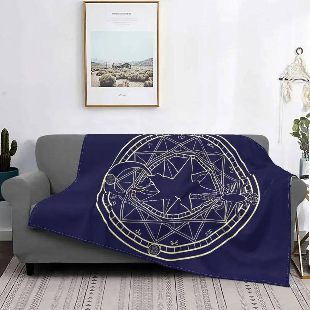 Cardcaptor Sakura dream wand blanket soft flannel fleece warm anime manga throw blankets for car bedroom couch bedspreads