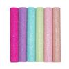 Colorful Glitter Artificial Leather Fabric Chunky Glitter Faux Leather  Handbag Accessories