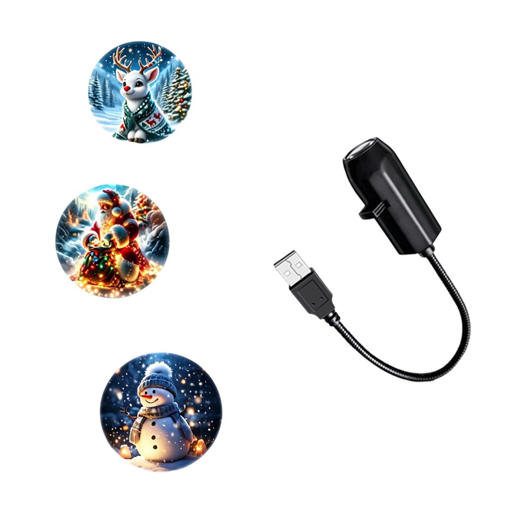 USB LED Star and Moon Projector Night Light for Bedroom Decorative Creative Background Lamp