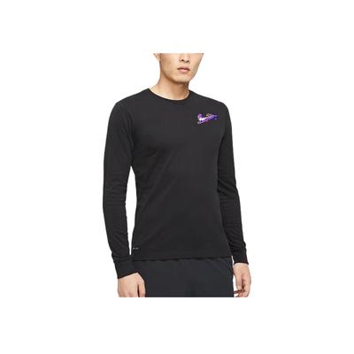 Dri-Fit Soft Knit Quick-Dry Long Sleeve Training T-Shirt Men Tops CQ6568-010