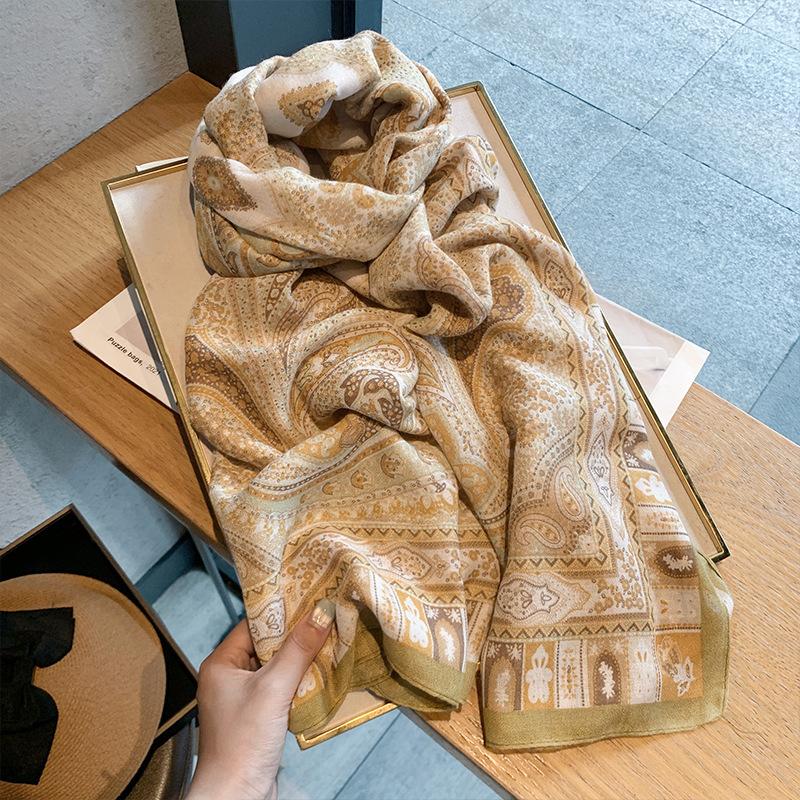 180X90Cm Polka Dot Printed Scarf Women Autumn Winter Cotton Linen Scarf Fashionable And Versatile Sun Protection And Warm Shawl