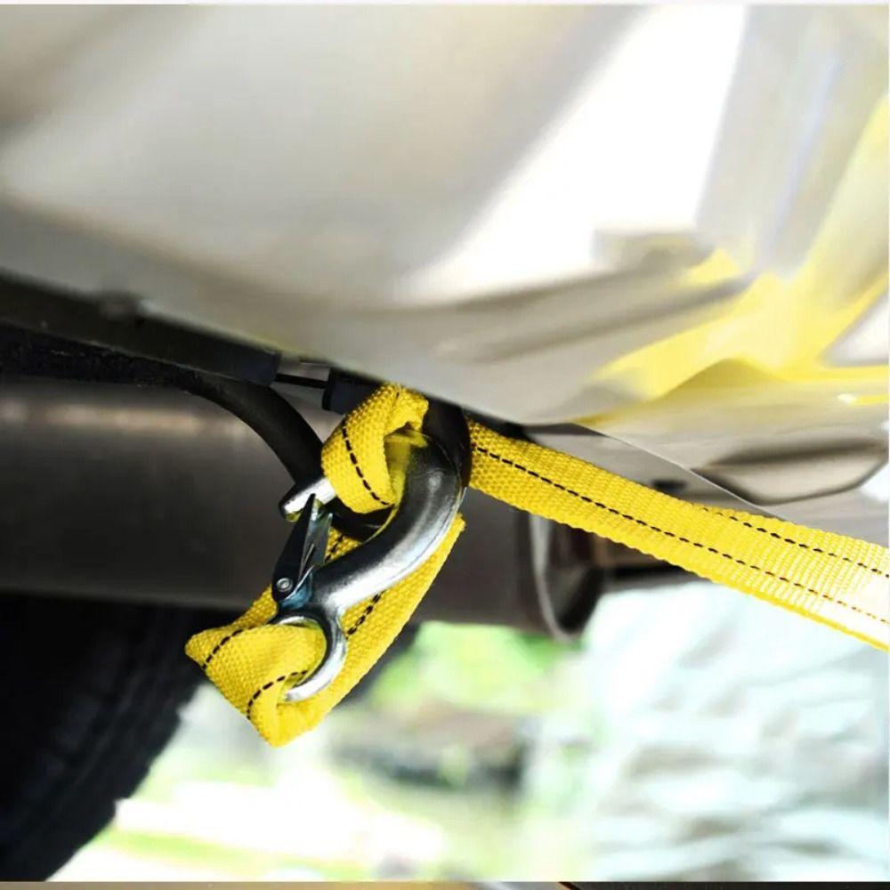 3 Ton Capacity Car Tow Cable Hooks Included Trailer Straps Pull Rope Heavy Duty Tow  Trailer Use