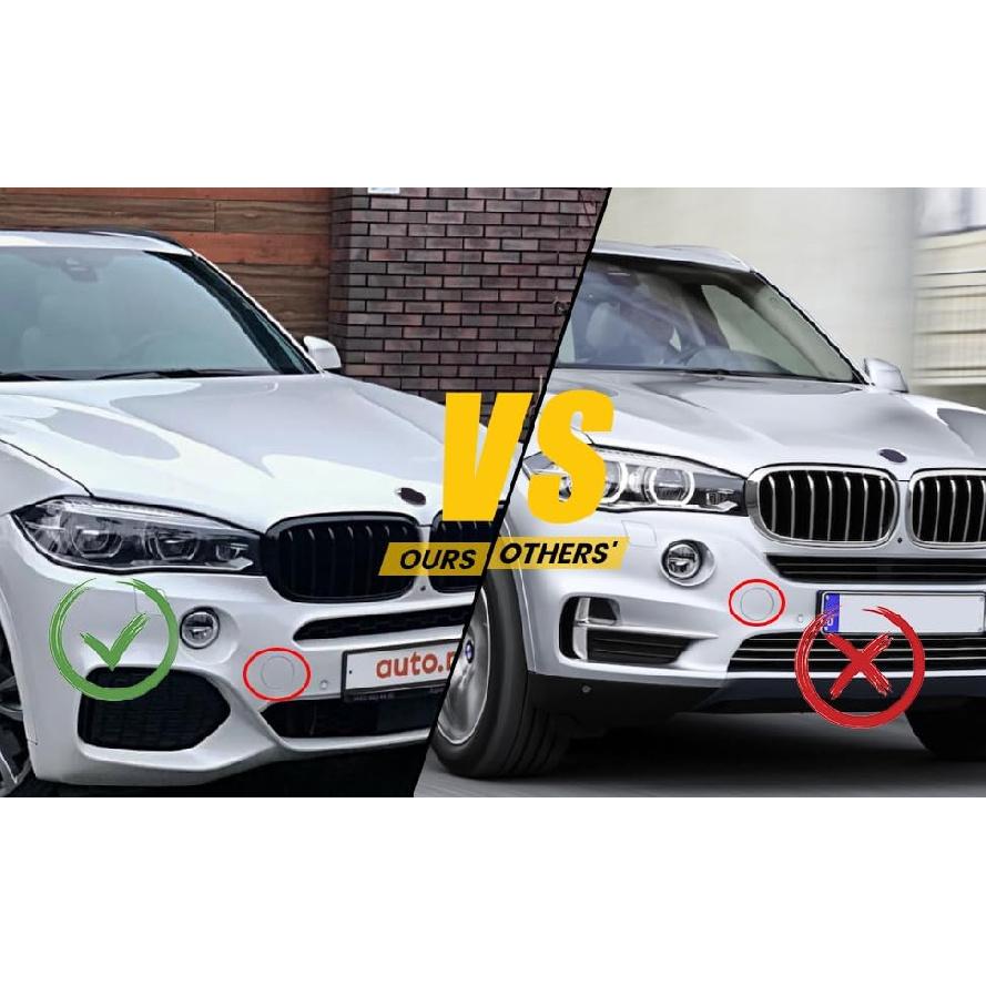 Painted Front Bumper Tow Hook Cover for BMW X5 M Aerodynamics Sport F15 25dX 28iX 30dX 35iX 40dX 40e 50i xDrive SAV 2014 2015 2016 2017 2018 Towing