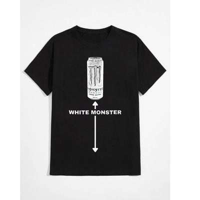 **Lustiges Weißes Monster Witz Herren T-Shirt Tops Tees Unisex – Friends Style Tee**